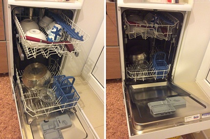 Einschränkungen beim Laden von Geschirr