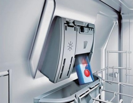 Compartimento de detergente DosageAssist Fixture