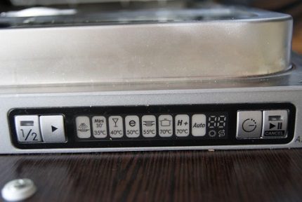 Dishwasher Control Panel