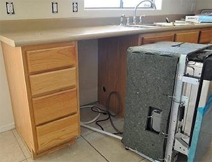 Installation du lave-vaisselle encastré Electrolux Niche pour les appareils encastrés