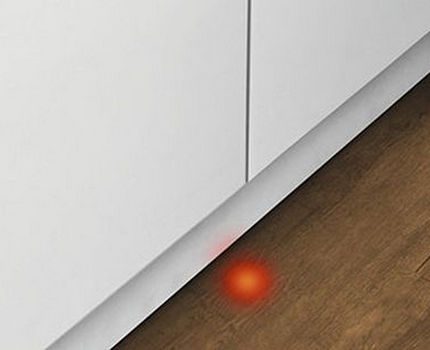 Dishwasher with beam function on the floor Dishwasher with beam function on the floor