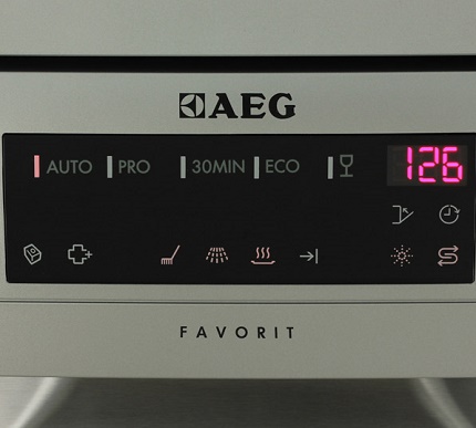 Panneau de commande de lave-vaisselle ouvert Panneau de commande de lave-vaisselle ouvert