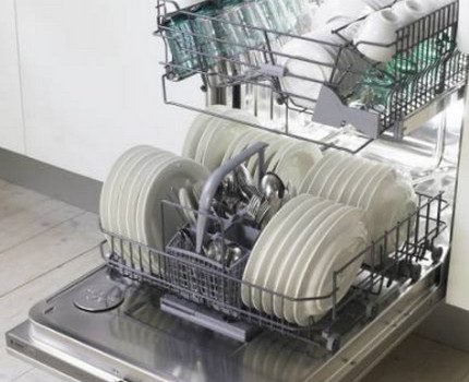 Open dishwasher