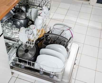 Dishwasher in the kitchen