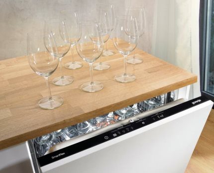 Lavage délicat des verres et du verre Lavage délicat des verres et du verre