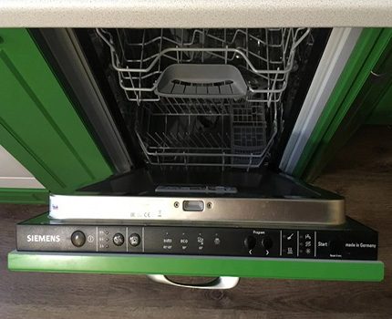 Sistema de controle de lava-louças Siemens (Siemens) SR64E002RU Painel de controle