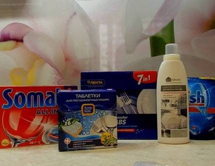 Comprimés pour lave-vaisselle par paquet