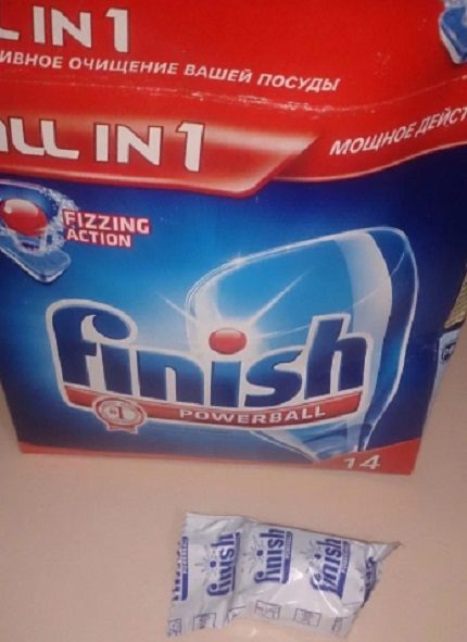 Finition des comprimés pour lave-vaisselle