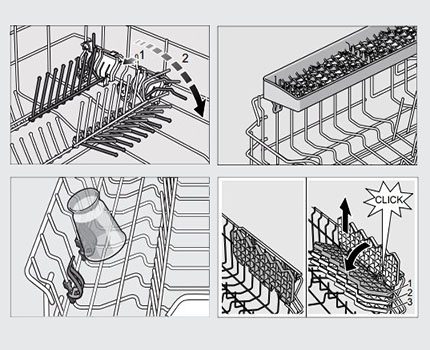 Ustensiles pour placer la vaisselle