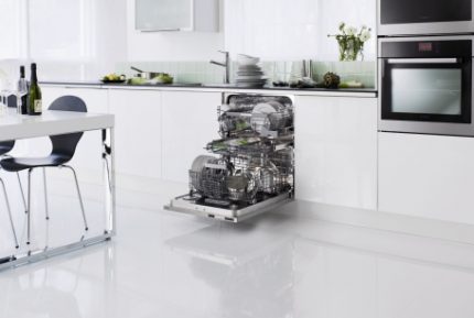 Lors du choix, vous devez faire attention au bruit Sélection de lave-vaisselle