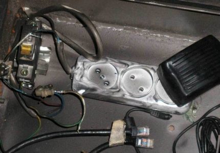 Incendie dans le panneau électrique