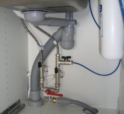 Connexion eau froide