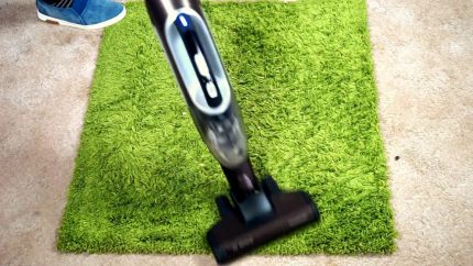 Spécificités pour les tapis à poils longs Nettoyage de tapis avec un aspirateur