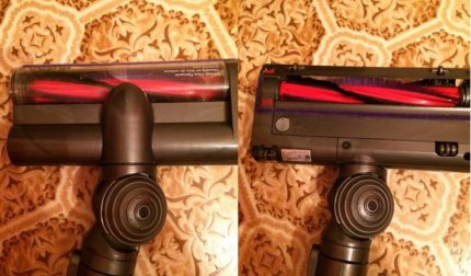 Dyson v6 için ana fırça Üstten görünüm ve alt fırçalar