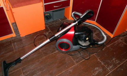 Dimensions de l'aspirateur