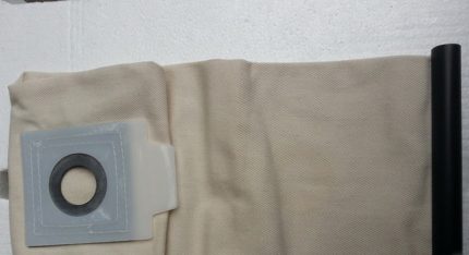 O saco filtrante pode ser lavado em uma lavadora Filtro em forma de saco reutilizável