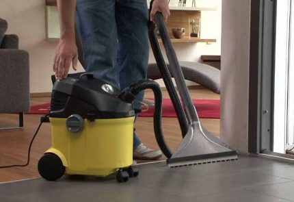 Vacuum cleaner Karcher with wet cleaning function Yellow Karcher cleaning vacuum cleaner