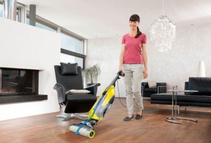 Karcher brand vacuum cleaner model with roller Karcher cleaning vacuum cleaner with roller