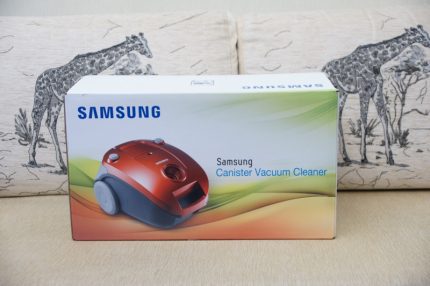 Box for transporting a vacuum cleaner Samsung Vacuum Cleaner Packaging