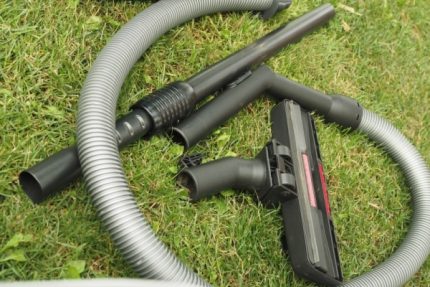 Vacuum cleaner accessories need cleaning Removable plastic parts