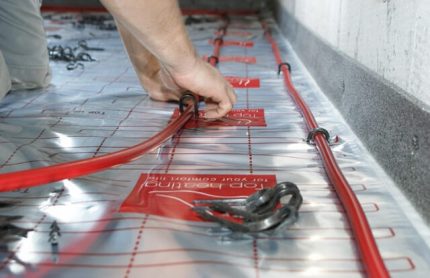 Installation de tuyaux PE-Xa