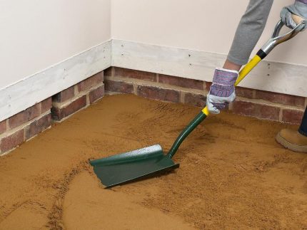 Nivellement du sable