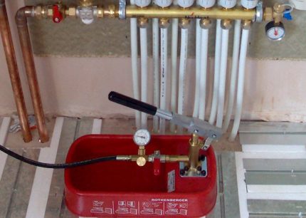 Pompe d'essai de pression