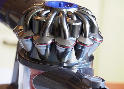 15 siklonun benzersiz tasarımı Dyson v6 siklon sistemi