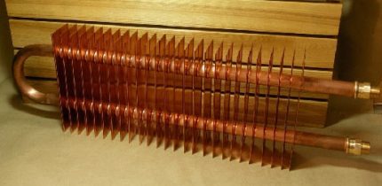 Option de radiateur en cuivre coûteux Batterie en cuivre