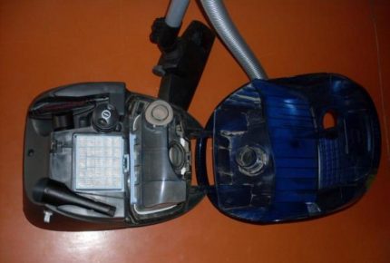 Appareil interne d'aspirateur Sac et contenant