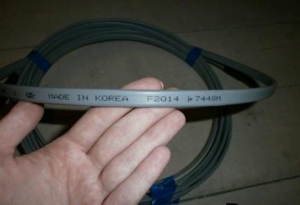 Marquage des câbles chauffants