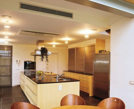 Type d'équipement de canal dans une maison de campagne Climatiseur gainable