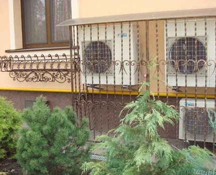 Vandal proof grilles for air conditioning