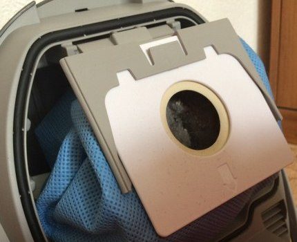 Le sac réutilisable peut être lavé car il est sale Aspirateur avec sac