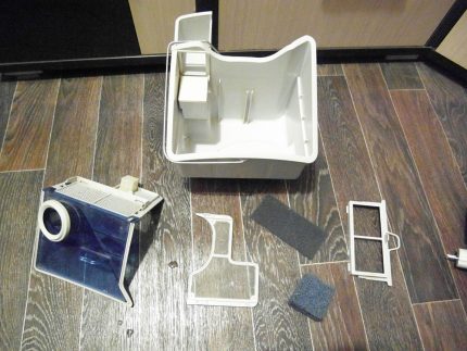 Aquafiltre démonté