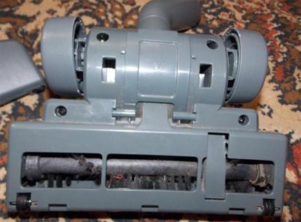 Turbo brush working part Turbo brush bottom view