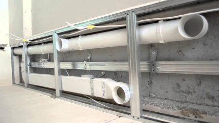 Installation of plastic ducts