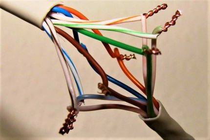 Torsion en tant que connexion à paire torsadée Paire torsadée torsadée