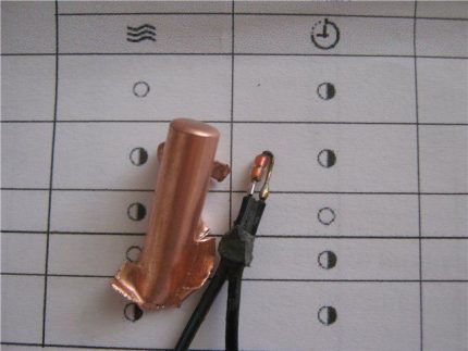 Temperature sensor split system Temperature sensor for split system
