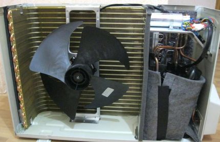 Split fan External block split system