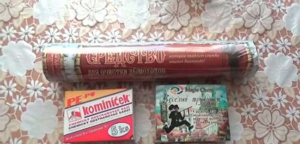 Différents types de produits chimiques de nettoyage Produits pour nettoyer les cheminées de suie