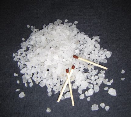 Le sel comme réactif Ramoneur