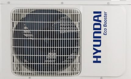 Parte frontal da unidade externa