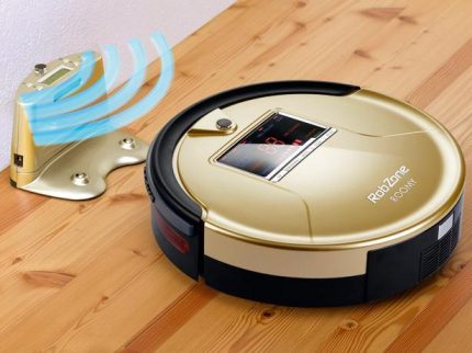 Robot de stationnement automatique pour recharger Le retour du robot nettoyeur à la base