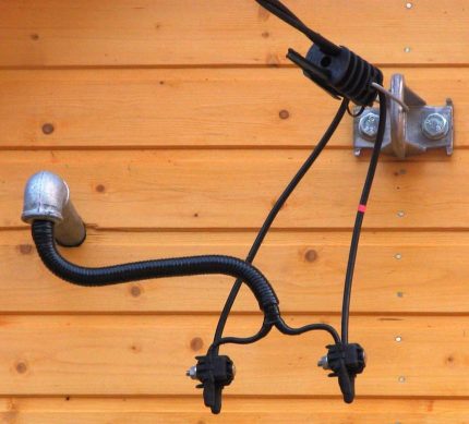 Entrée de câble dans la maison