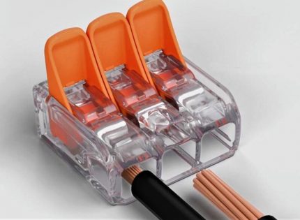 Carcaça do bloco de terminais de plástico transparente