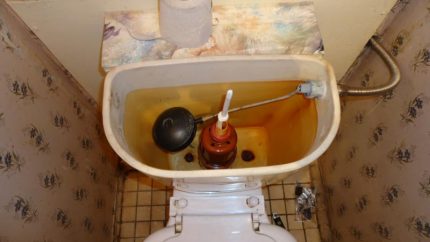 Dépôts de calcaire sur les parois du réservoir Les minéraux affectent la rigidité