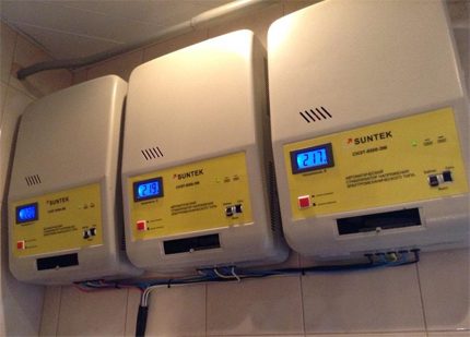 Utilisation de plusieurs stabilisateurs