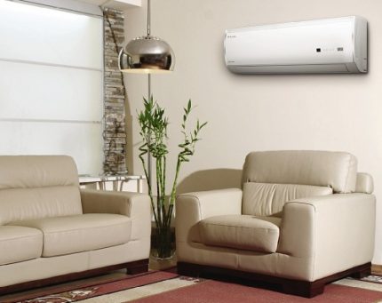 Wall-mounted indoor unit split system Balu Air conditioner application
