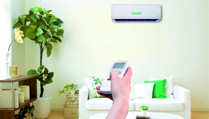 Remote Control The user using the remote control controls the split system